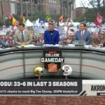 The College GameDay crew in College Station ahead of Texas A&M-Notre Dame.